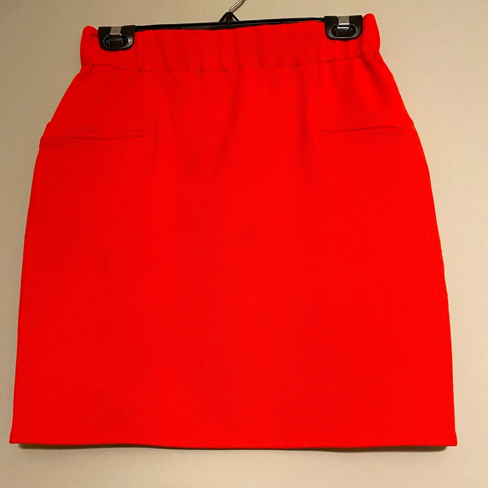 Red mini/pencil skirt